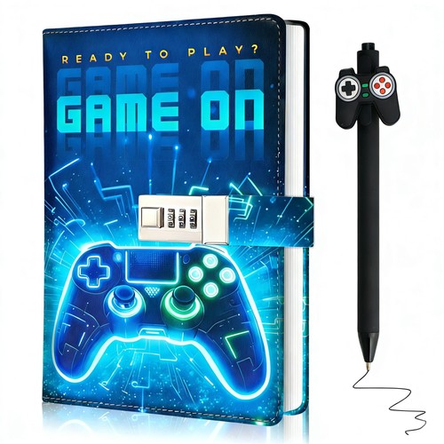 Diary with lock for boys - lock, a5