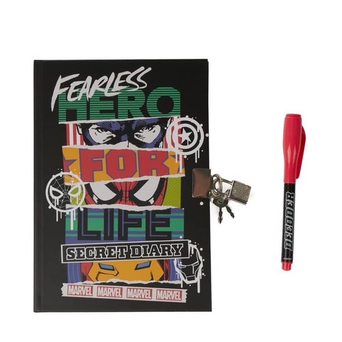 Marvel lockable diary with - lockable,