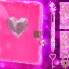 Heart Diary for Kids with Lock