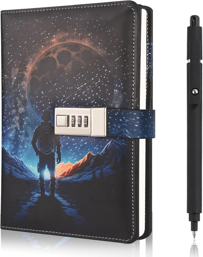 Diary with lock for boys - with,