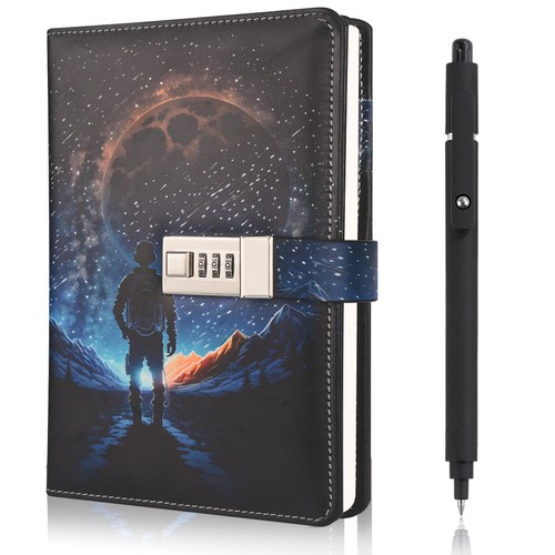 Diary with lock for boys - with,